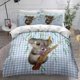 thumbnail image 1 of 00 Lovely Cartoon Koala Great Gifts For Birthday Quilt Duvet Cover Set3-Piece Bedding Set, 1 of 5