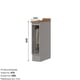 thumbnail image 3 of Mueble Toallero Americana Gris Home Mobili, 3 of 3