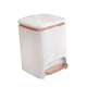 thumbnail image 1 of Bote De Basura Para Baño Con Pedal Y Tapa Tipo Prensa Para Estudio, Lavadero, Blanco, 9L, 1 of 3