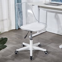 Genérico - Silla De Escritorio Giratoria Transparente Con Altura Ajustable