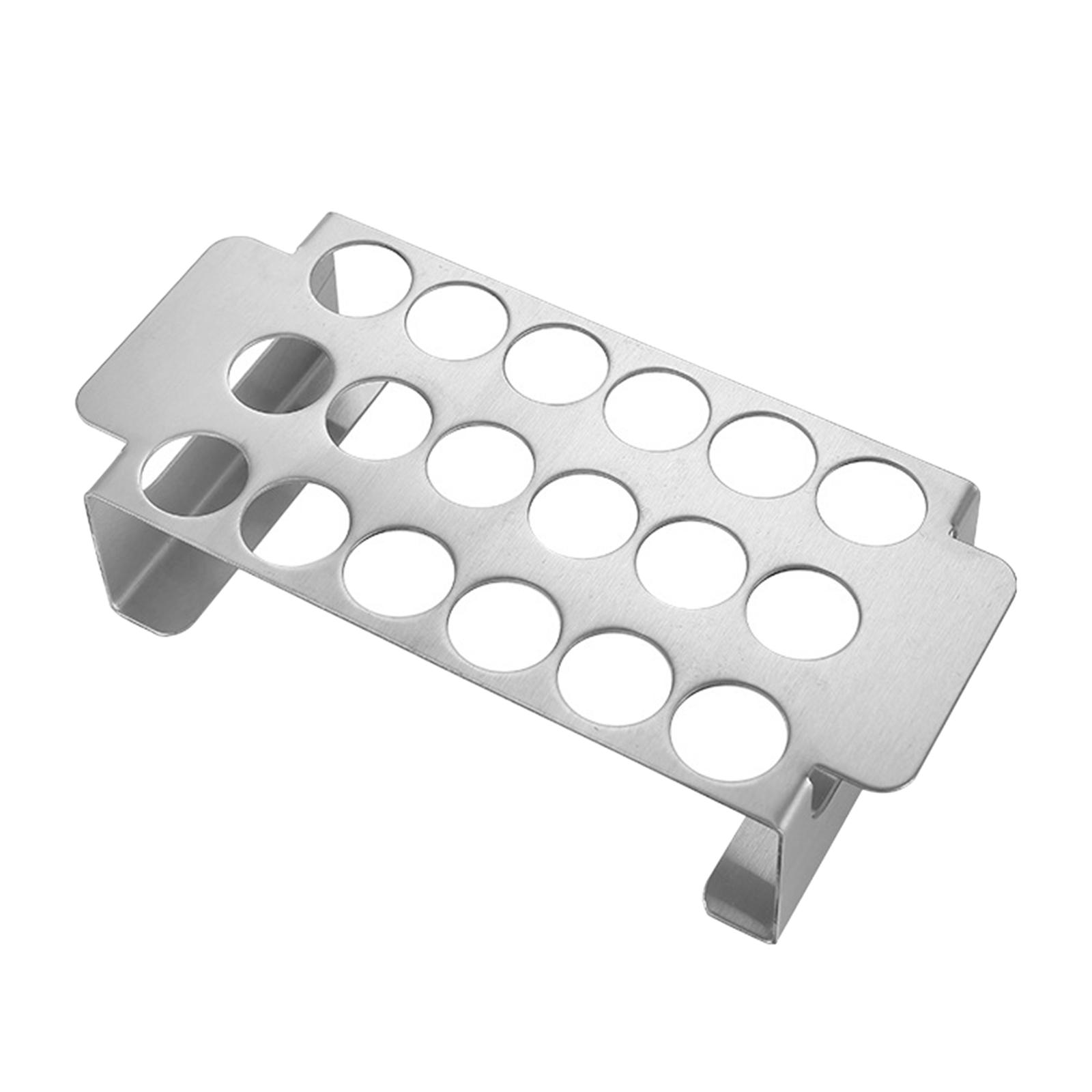 Ioensy - Rejilla Para Parrilla De Chile De 18 Orificios De Acero Inoxidable Liviano Para Cocinar Barbacoa Al Aire Libre