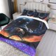 thumbnail image 3 of Escarabajo Azul Conjunto de sábanas temático, trío de piezas, cómodo y amigable con la piel, diseño único, regalo de decoración para el hogar para familiares, amigos y fans,140cm *210cm, 3 of 6