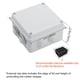 thumbnail image 3 of Caja de conexiones LeMotech impermeable IP65 de plástico ABS 100 x 100 x 70 mm, 3 of 9