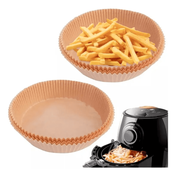 100 Forros Desechables Hornear Antiadherentes Air Fryer