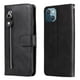 thumbnail image 1 of Funda con Cremallera para iPhone 14, Carcasa Cartera de Cuero PU con Soporte y Tarjetero, 1 of 6