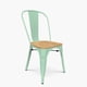 thumbnail image 2 of Silla Diseño Tolix Asiento Madera Menta, 2 of 6
