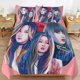 thumbnail image 1 of Blackpink Long Thread Comfort Soft Zipper Closure Functional Fit Bedding Duvet Cover Sets for Restful Sleep, 1 of 3
