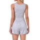 thumbnail image 3 of INSPIRE CHIC Conjunto de Pijamas con Volantes para Mujer Camiseta de Tirantes con Volantes y Pantalones Cortos Ropa de Dormir 2 Piezas M Gris, 3 of 6