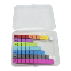 Magideal - Varadas Numéricas De Madera Matemáticas Matemáticas Matemáticas Juguetes Número Matemático Capacitación De Varillas Para Niños Suministros De Educació 10 Piezas