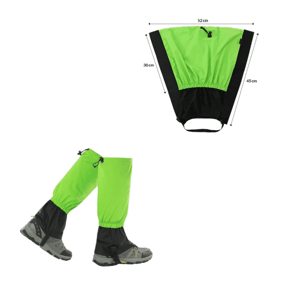 Polaina de nieve FRC Campsor trekking outdoor/force, color verde manzana