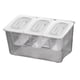 thumbnail image 3 of Compartimentos Extraíbles Del Carrito De Condimentos Refrigerados Para La Barra De Estación De Perritos Calientes Del Hotel 3 Compartimentos, 3 of 5