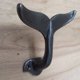 thumbnail image 1 of Cast Iron Whale Tail Nail-In Wall Hook for Office Decor and Hanging Clothes and Hats, 1 of 4