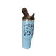 thumbnail image 2 of Vaso Térmico Celeste 900ml diseño Floral elegante| Acero Inoxidable, 2 of 2