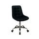 thumbnail image 1 of Silla De Escritorio Ergonómica Tapizada En Terciopelo Premium Modelo Oficina Roma - Negro, 1 of 3
