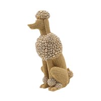 Magideal - Colección De Estatuas De Caniche De 25,1 Cm De Alto, Figura De Perro Decorativa Realista Y Creativa, Escultura De Caniche Para Gabinete, Cafetería, Do