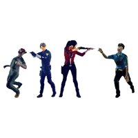 Bothyi - 4X 1/64 Figuras De Personas Y Zombis, Diseño De Adorno De Escritorio, Decoración De Dioramas