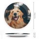thumbnail image 2 of Golden Retriever Plato decorativo de porcelana fina (bone china), plato decorativo de cerámica para hogar, oficina, soporte de pared, platos decorativos para dormitorio - 6 pulgadas (15 cm), 2 of 6