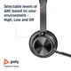 thumbnail image 3 of Auriculares Poly Voyager Focus 2 UC USB-A con soporte Bluetooth ANC, 3 of 7