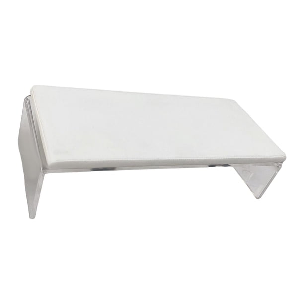 Nail Hand Rest Cojín Estación escritorio PU Acrílico, ampliamente utilizado Buena elasticidad para salón manicura Material premium , Blanco
