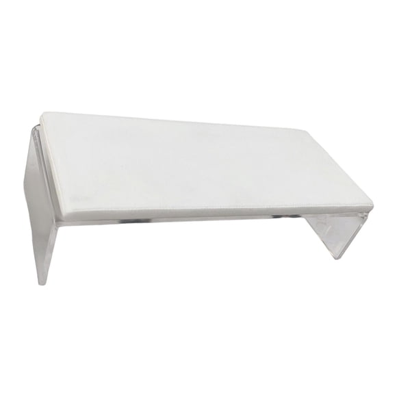 Nail Hand Rest Cojín Estación escritorio PU Acrílico, ampliamente utilizado Buena elasticidad para salón manicura Material premium , Blanco
