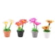 thumbnail image 2 of 4 Piezas Mini Planta En Maceta Decoración Miniatura Casa De Muñecas Flores 1 12 Escala, 2 of 5