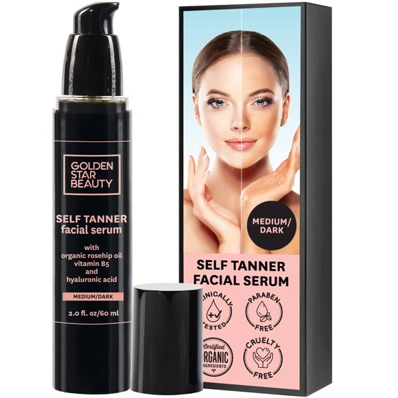 Sérum autobronceador Face Tanner con ácido hialurónico y aceites orgánicos