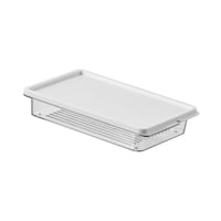 Bothyi - Organizador De Refrigerador, Contenedor Para Almuerzo, Contenedor Para Almacenar Verduras Y Alimentos Para Refrigerador, 21 X 14 X 4 Cm, 650 Ml