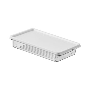 Bothyi - Organizador De Refrigerador, Contenedor Para Almuerzo, Contenedor Para Almacenar Verduras Y Alimentos Para Refrigerador, 21 X 14 X 4 Cm, 650 Ml