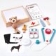 thumbnail image 4 of Kit médico veterinario Macabaka para niños pequeños con caja de rayos X de madera, 4 of 9