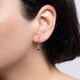 thumbnail image 2 of Aros Mujer Oro Amarillo 18 Kts Largos Circon Rojo, 2 of 3