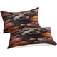 thumbnail image 2 of Juego de funda nórdica con estampado de perro leal y diseño floral para niños y adolescentes, juego de ropa de cama de 3 piezas con 2 fundas de almohada para decoración de habitaciones., 2 of 3
