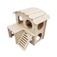 thumbnail image 4 of Casa para hámster, cabaña oculta, decoración de hábitat divertida, accesorios para jaula escondida, casa para jerbos para ratones, mascotas pequeñas, 17cmx15cmx15.5cm, 4 of 5