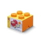 thumbnail image 1 of Caja de almacenamiento apilable LEGO Brick 4 Knobs naranja, 1 of 3