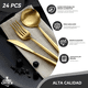thumbnail image 2 of Juego cubiertos acero inoxidable 24 piezas Dorado, 2 of 3