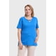 thumbnail image 1 of Polera Mujer Escote Recogido Azul, 1 of 4