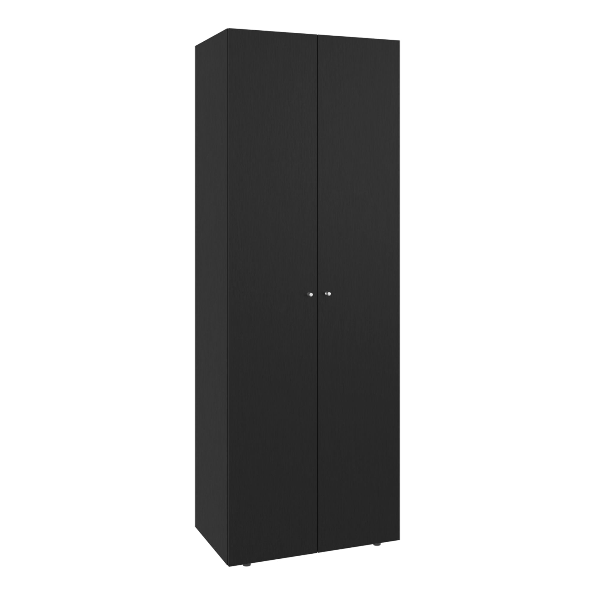 Fmfurniture - Closet Colgador 2 Puertas 170x60x40,2 Cm Negro