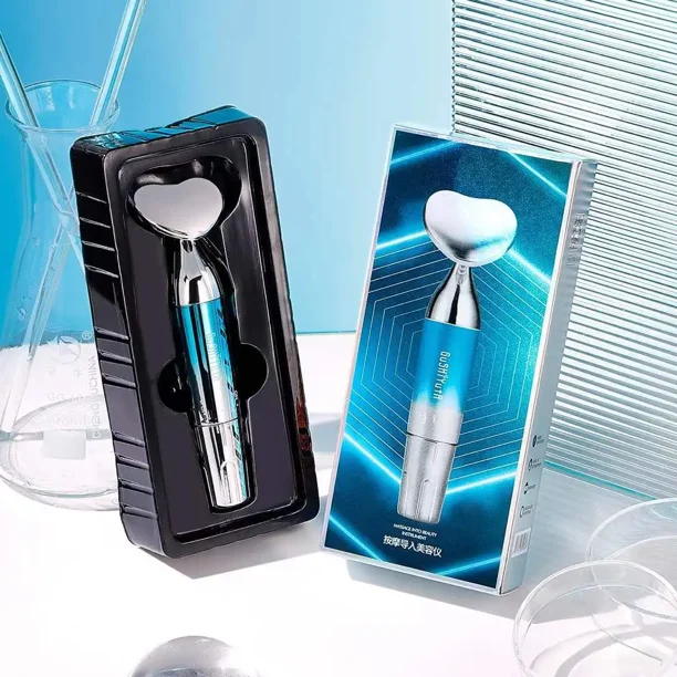 Electric Facial Beauty Devices Face Lifting Anti Wrinkle Facial Eye Massage with Face Cream Introducer Skin Rejuvenation