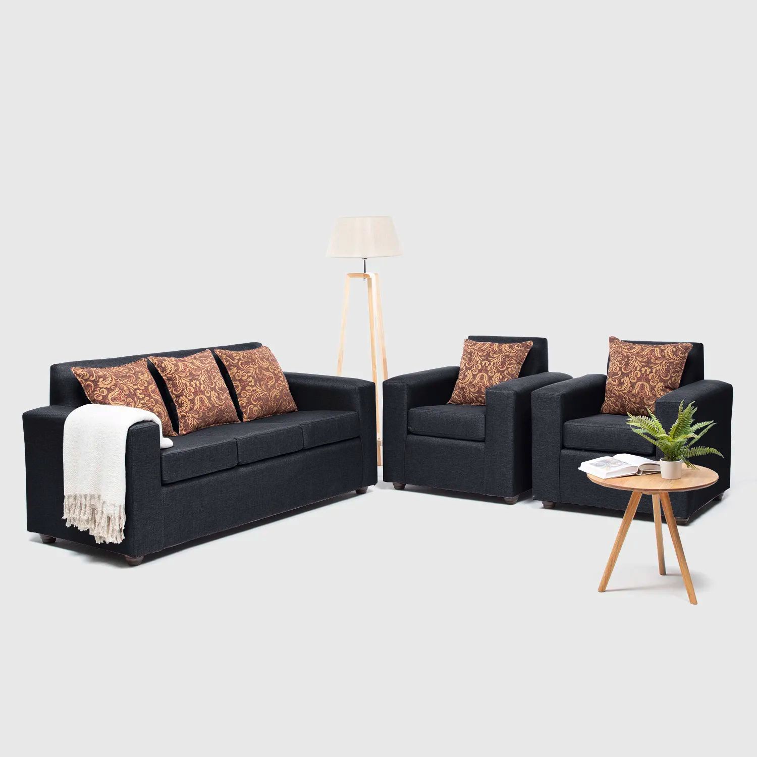 Nevi Express - Juego De Living Paris Color Negro