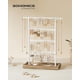 thumbnail image 2 of Organizador de joyas SONGMICS, soporte para pendientes de 4 niveles, color madera, 2 of 7