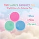 thumbnail image 2 of Bola mochi cristal squishy azul 6cm hecha mano suave exprimir alivio sensorial fidget, 2 of 7