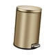 thumbnail image 3 of Stainless Steel Step Trash Can Hands Waterproof Dust Bin Waste Basket 6L Foot Pedal Garbage Bin for Kitchen Restaurant Toilet Bathroom oro, 3 of 5