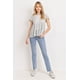 thumbnail image 3 of CCWHOLESALESCLOTHINGS Top de Manga Corta con Volantes y Estampado Texturizado de Lunares, Multicolor (Talla Grande para Mujer), 3 of 5
