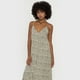thumbnail image 3 of Vestido Mujer Largo Corte Asimetric Beige Animal Corona, 3 of 5