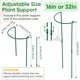thumbnail image 2 of Estacas ajustables de soporte para plantas HiGift de 32 pulgadas, resistentes, 6 piezas, 2 of 7