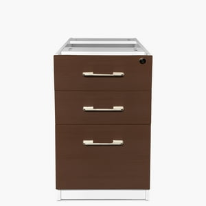 Form Office - Cajonera Melamina Pedestal Wengue/Blanco