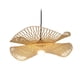thumbnail image 2 of Luz colgante de bambú tejida Casa de Pantalla decorativa Lámpara Lámpara Pantalla Rústica E27 Luz colgante de tejado para de cocina, 2 of 5