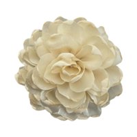 Ioensy - Broche De Flor Grande Para Mujer, Elegante Alfiler De Solapa Para Traje De Banquete De Baile Beige