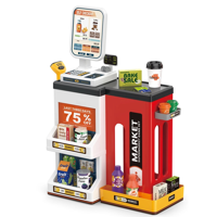 Genérica - Set De Juguete Supermarket Caja Registradora Y Accesorios