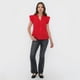 thumbnail image 4 of Blusa Mujer Cuello Mao Vuelos Puntos Rojo Corona, 4 of 5