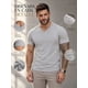 thumbnail image 3 of Poleras Cuello V 100% Algodon Basicas Manga Corta Estampar Gris M Lisa, 3 of 3